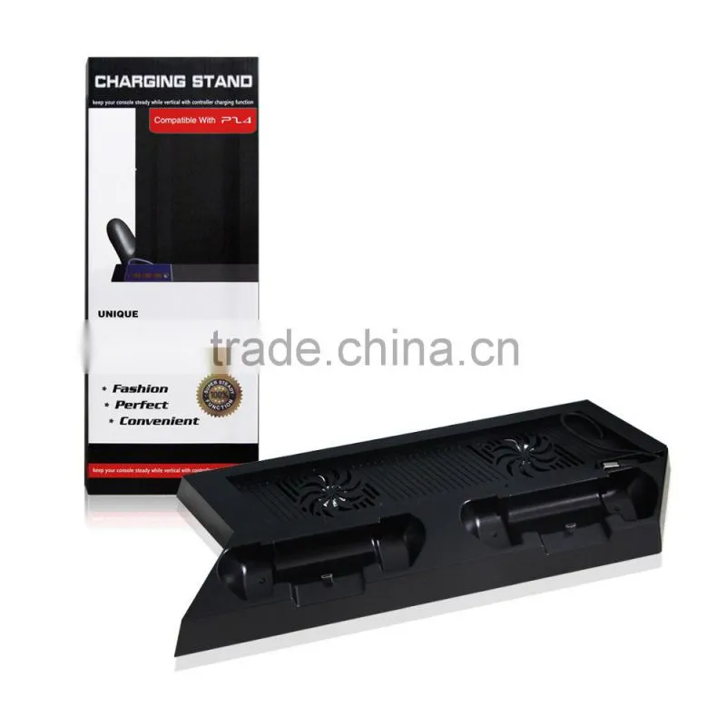 Host selling multifunction charging stand cooling fan for PS4 With 3 USB