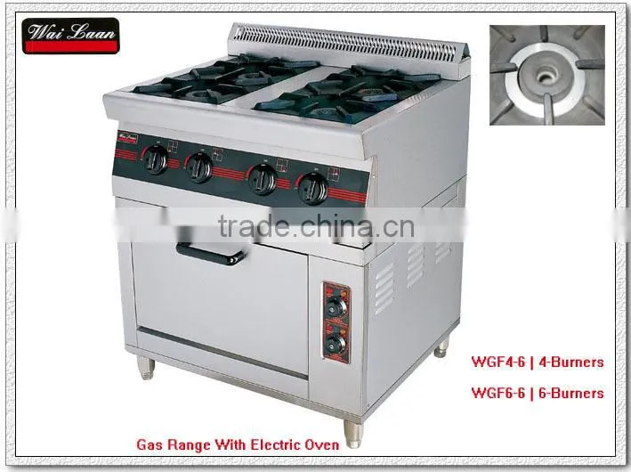 gas range with electric oven