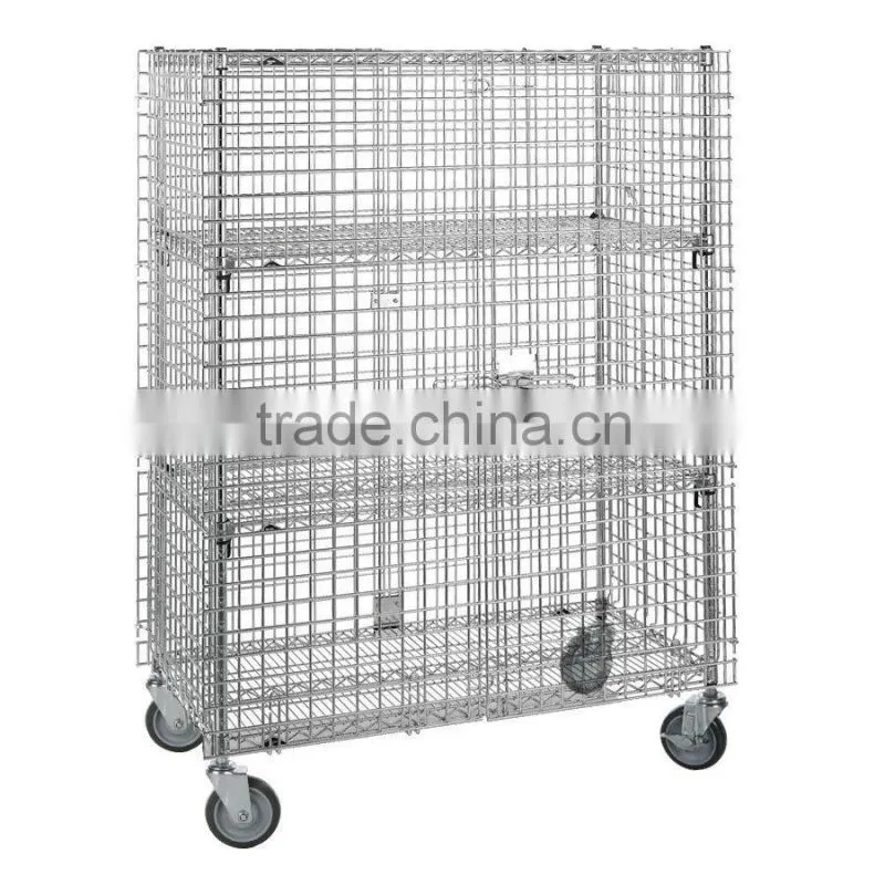 Mobile Standard Wire Security Cage with Doors