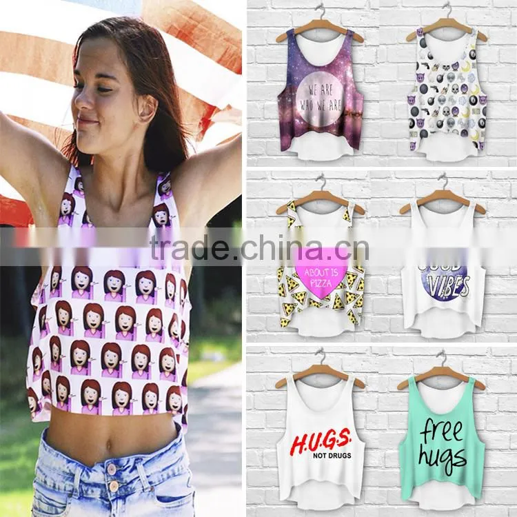 chinese supplier ready stock custom sublimation print High Quality Baseball gym tank top