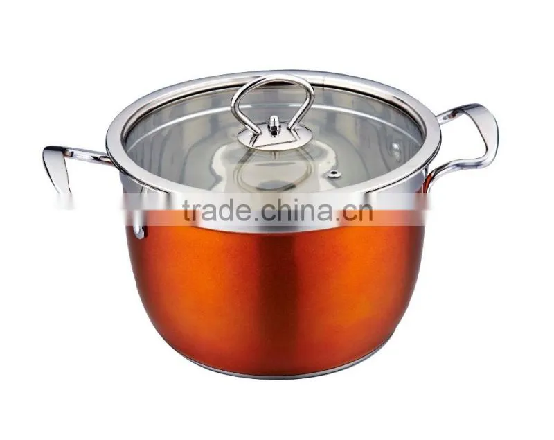 Wholesale stainless steel cooking pot set capsuled bottom