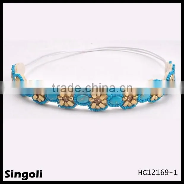 wholesale fashion new flexible snake chain headband in silver