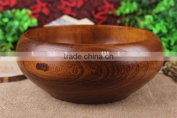 Natural wood tableware wooden bowl
