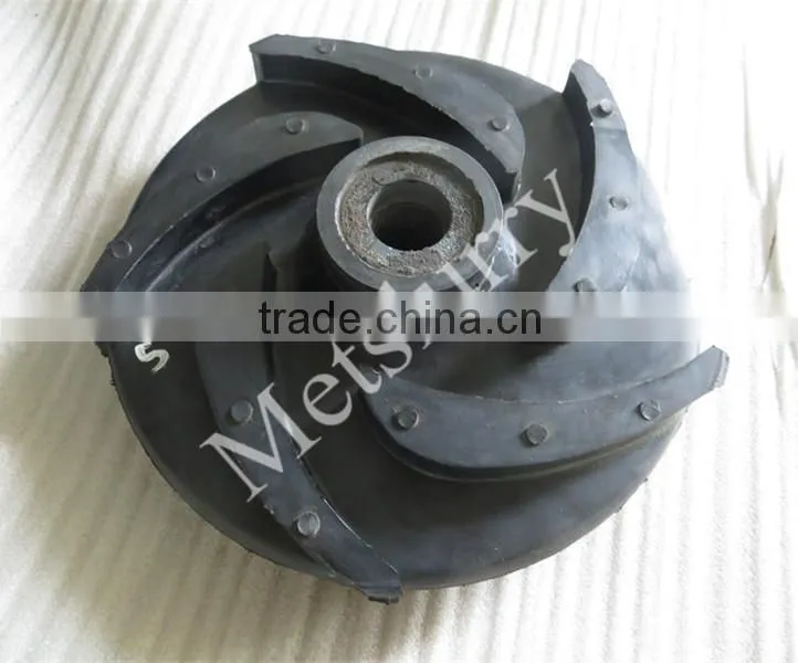 Slurry mining centrifugal pump impeller