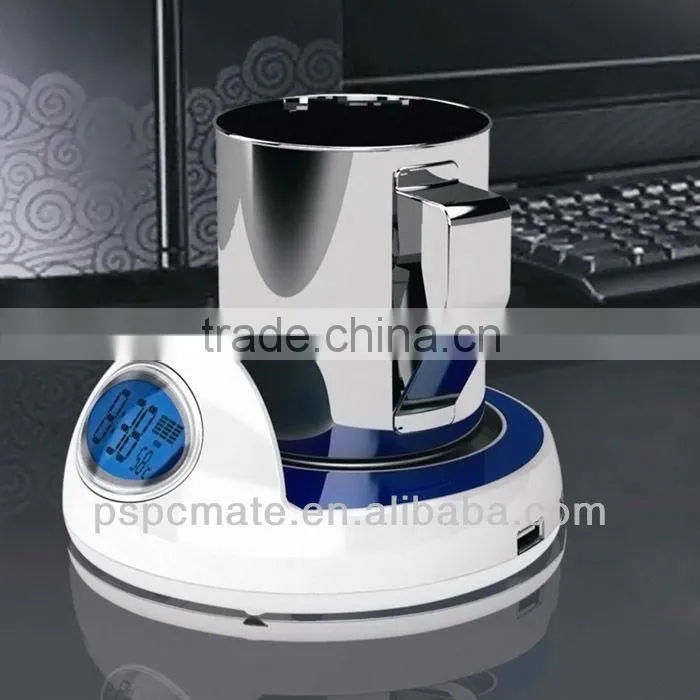 usb hub warmer with lcd clock