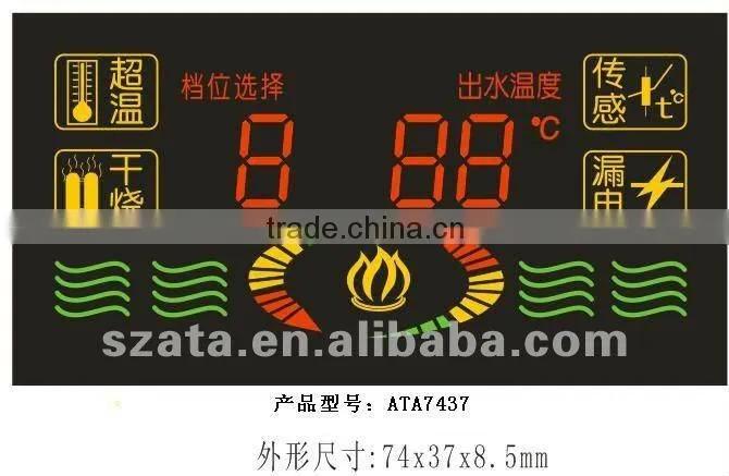 red three digit outdoor digital led display