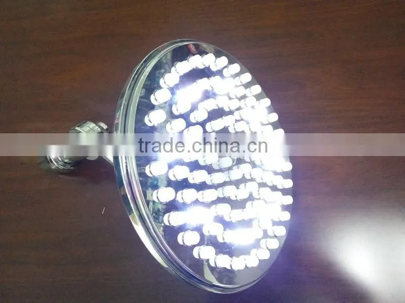 LED light fainfall hand shower head with rotated shower arm temperature control shower heads