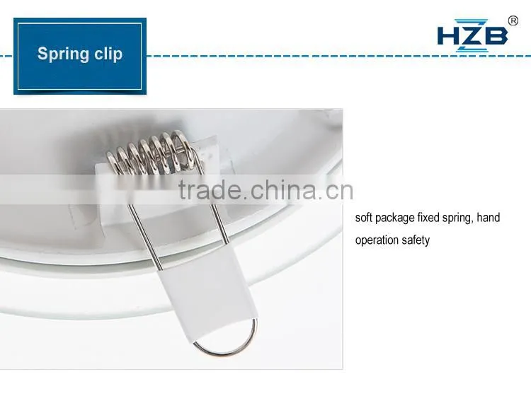 Trade Assurance Warm White 6W Square Round LED Ceiling Panel Down Lights Bulb Lamp For Home