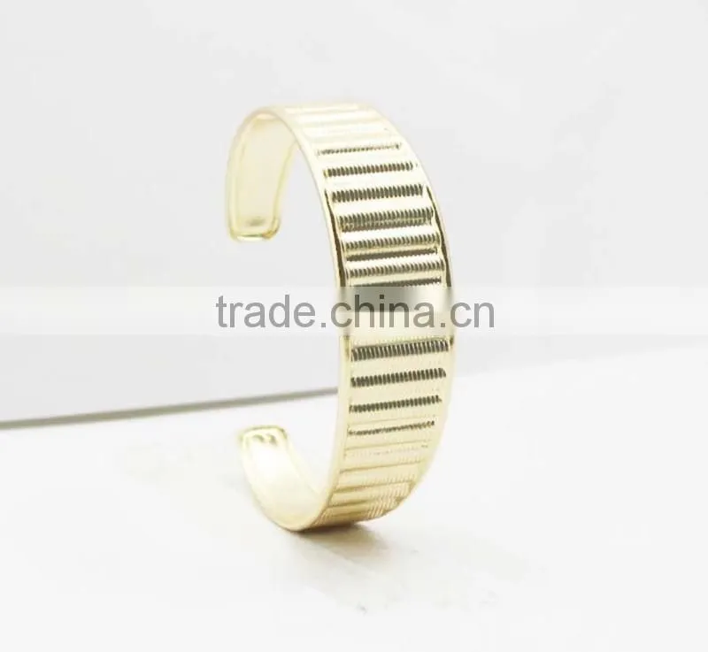 Fashion 316L Stainless Steel Gold Cuff Bangle 2016