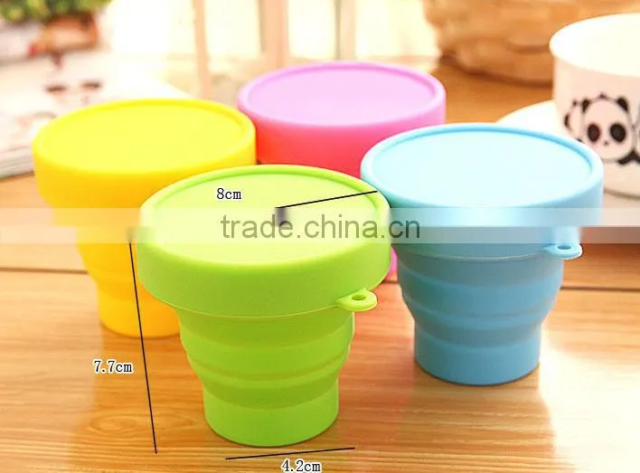 Soft Drinkware Foldable Cup,Collapsible Silicone Cups