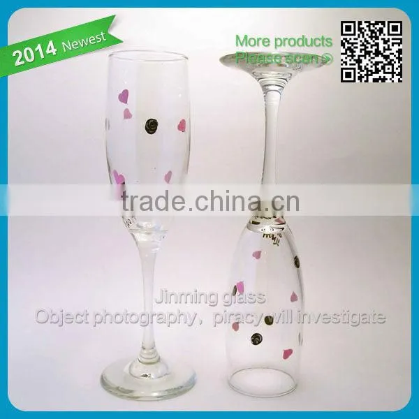 Promotional Wholesale Cheap Top Quality Crystal Wedding Champagne glass cup Glasses Champagne Flutes