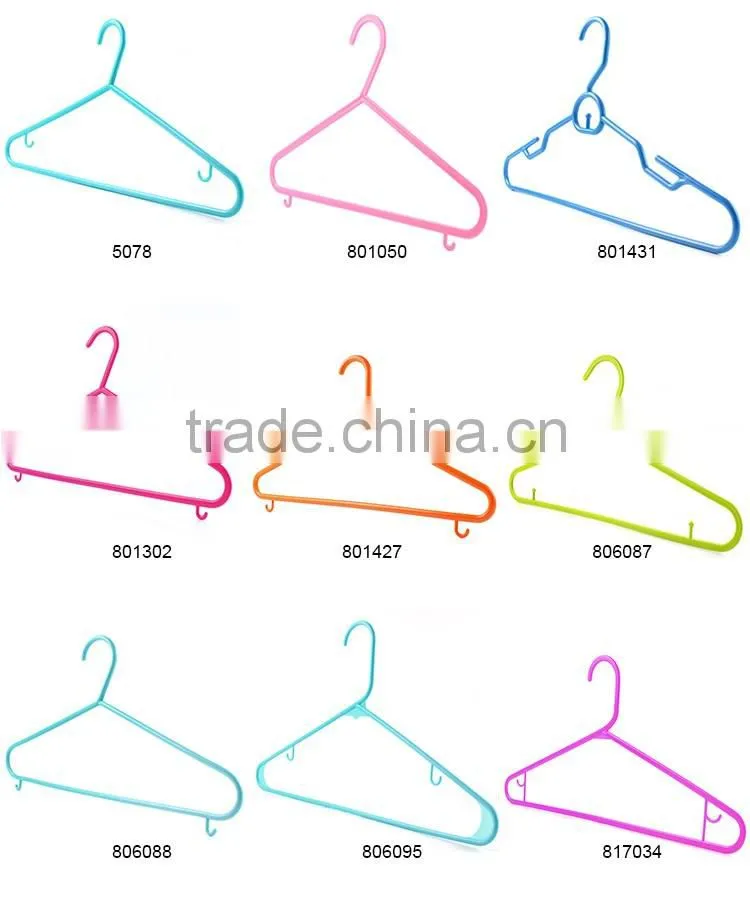 different styles plastic clothes hanger