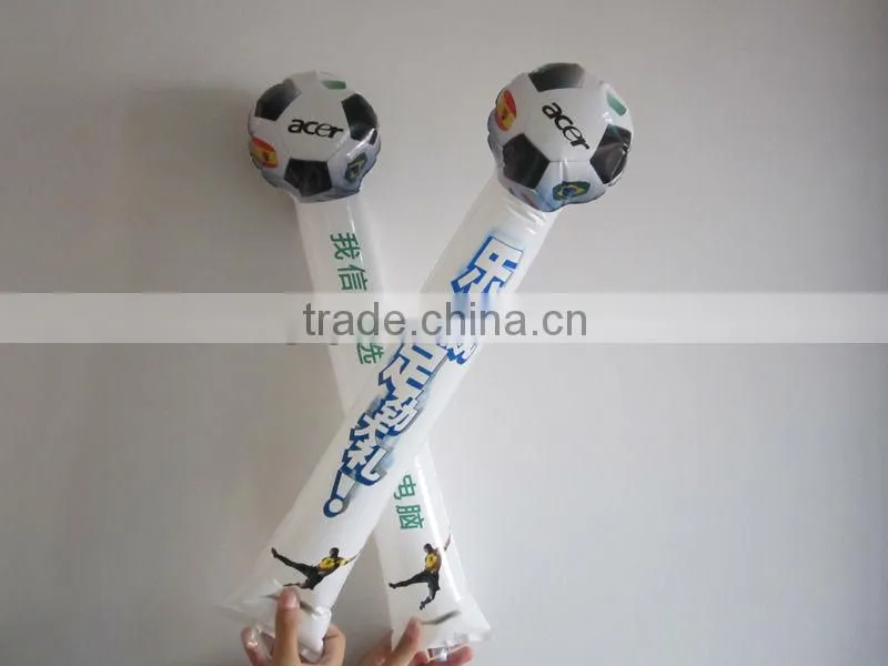 Special shape Football design Inflatable cheer sticks/Bangbang OEM