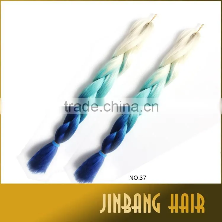 2016 hot selling ombre jumbo braiding straight hair synthetic afro kinky braids hair box braid extensions