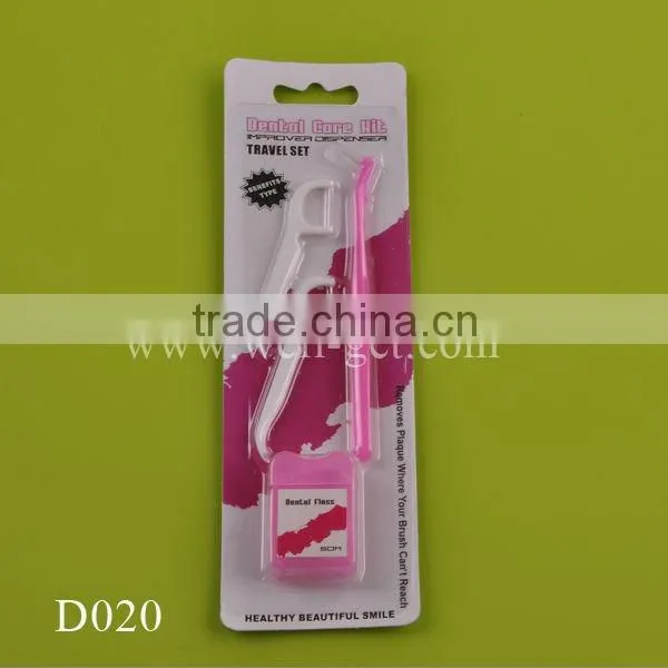 Dental floss set, dental flosser