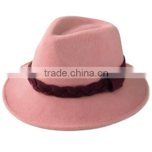 Fashion Wool Felt Fedora Hat for men and women