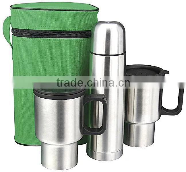 2014 promotional stainless steel thermos business thermos flask gift sets