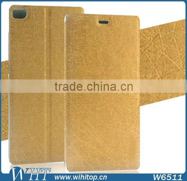 New Leather Case with Credit Card Holder for Huawei P8, Wallet Flip Cover for Huawei Ascend P8 Phone Case Wholesale
