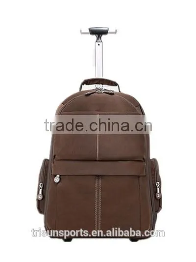 hot trendy 600d computer rolling trolley travel backpack with wheels