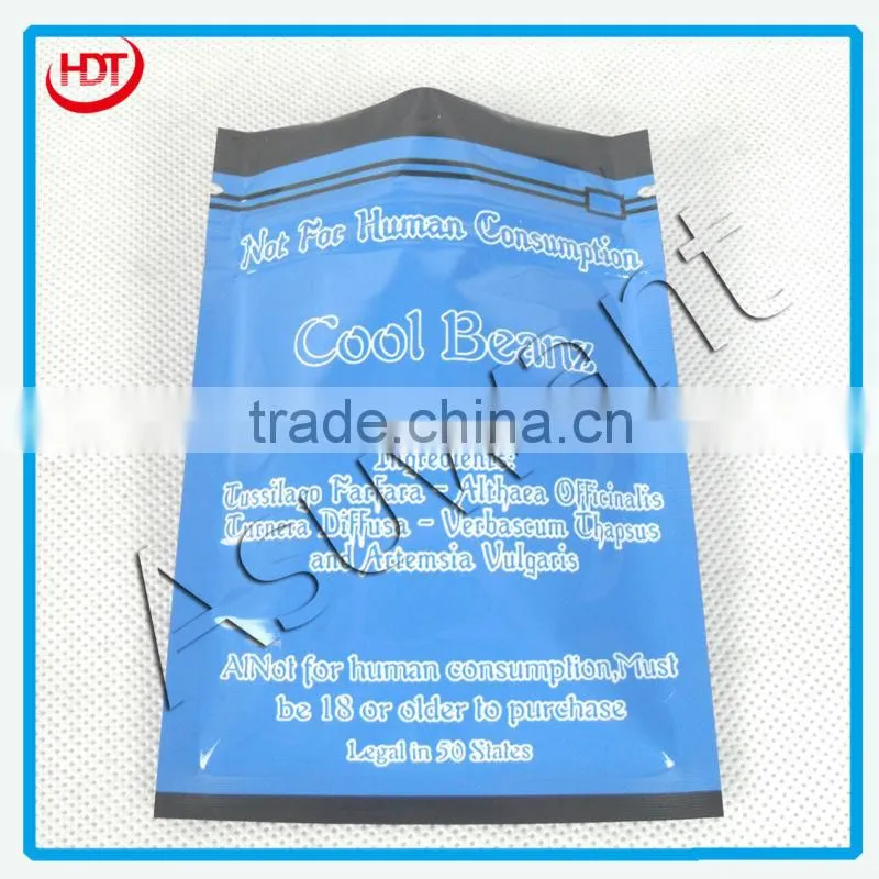 cool beanz small ziplock bags /herbal incense foil bag 4g/potpourri smoke bag