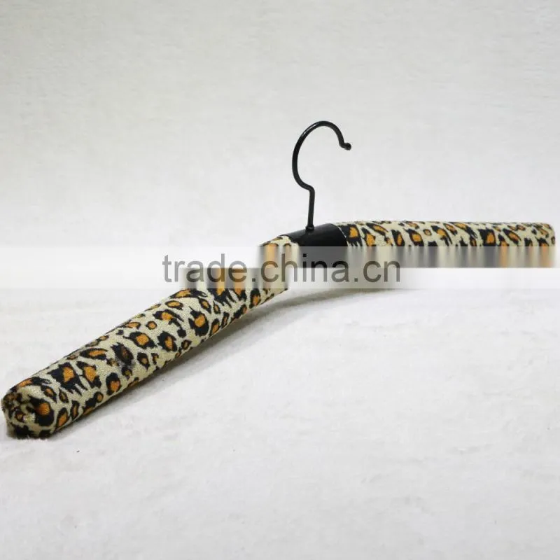 Fashionable fabric coverd sponge clothing hanger