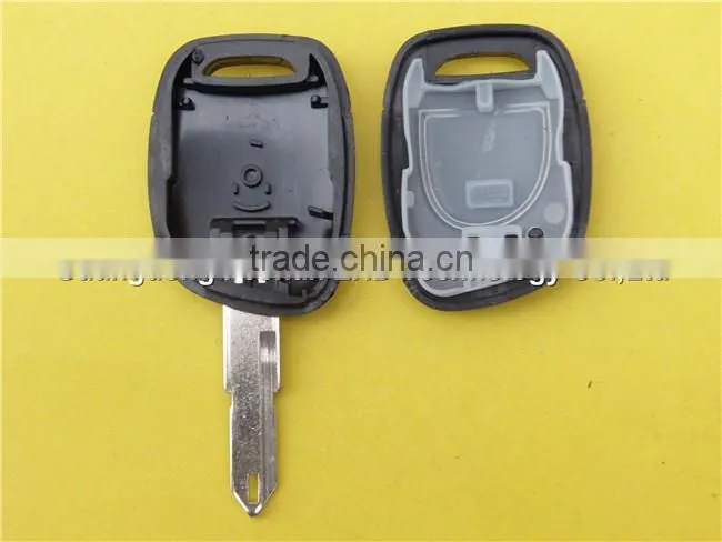 Renault 1 button remote and flip key shell case without battery place no logo