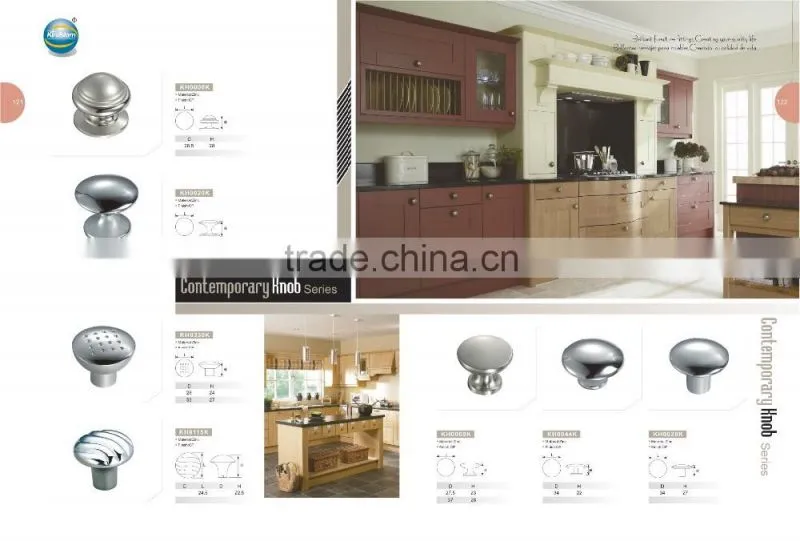 Contemporary chrome zinc alloy Furniture Hardware Knobs KH0044K