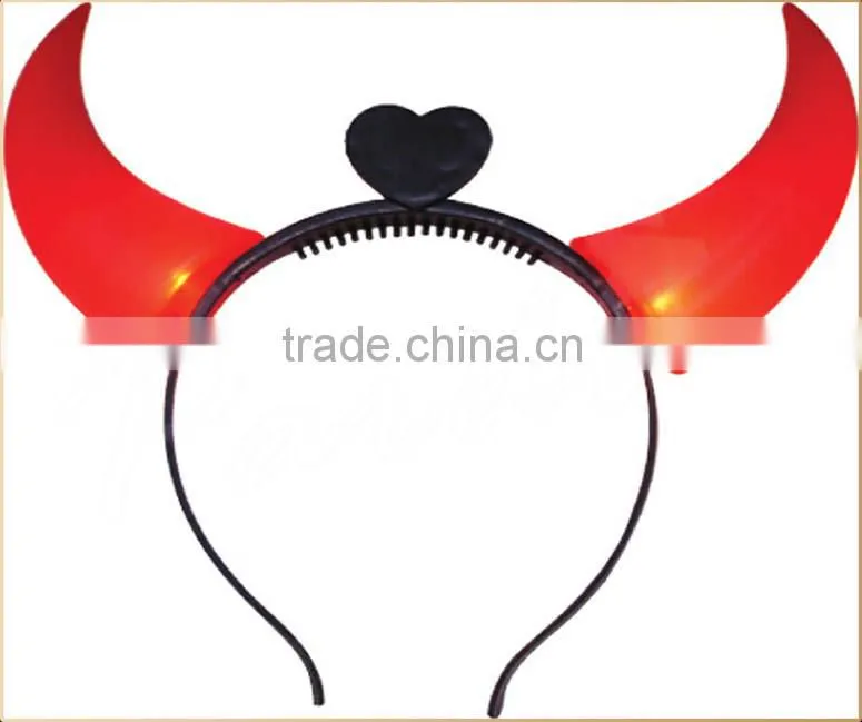 2015 Concert led flashing ox horn,led light up devil horns