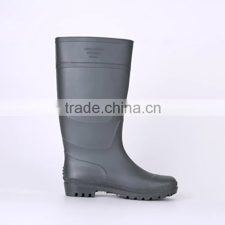 2016 Classic cheap pvc rain boots without steel toe, wellington boots