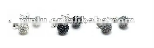 Pink Crystal Earring Stud Earring