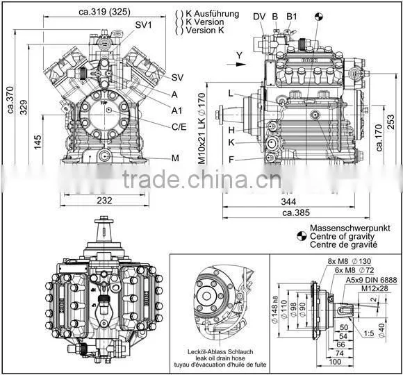Bock fk40 compressor / fk40-655k compressor factory