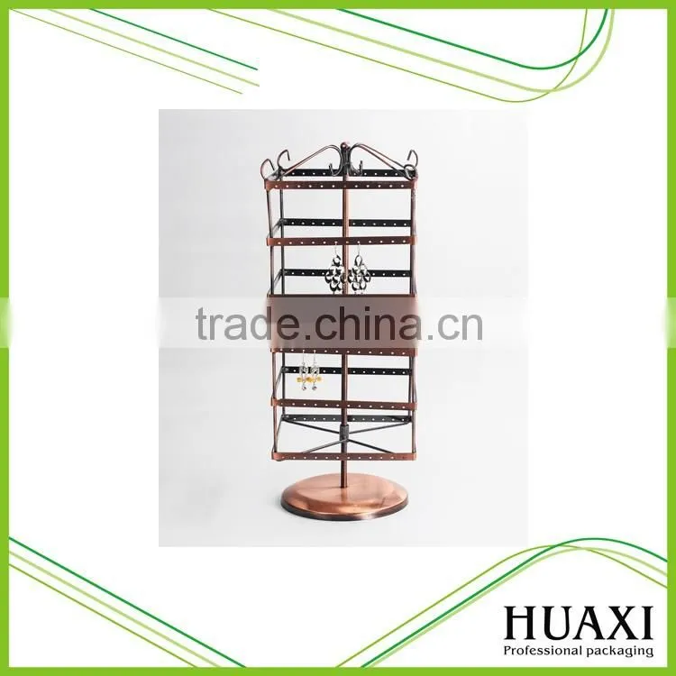 Countertop Revolving Metal Earrings Jewelry Display Stand