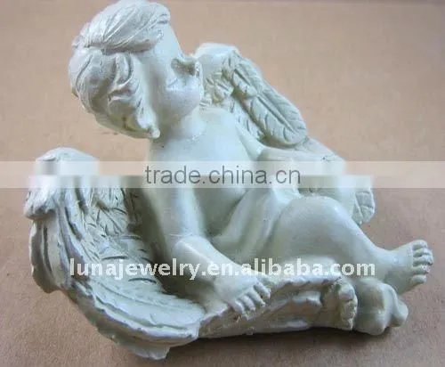 Indoor angel statues, resin angel statue,white resin angel