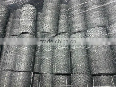 ISO9001 galvanized expanded brick mesh
