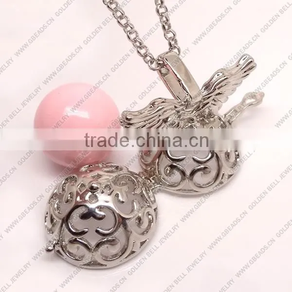FN3178 New model necklace musical bell necklace with the wing