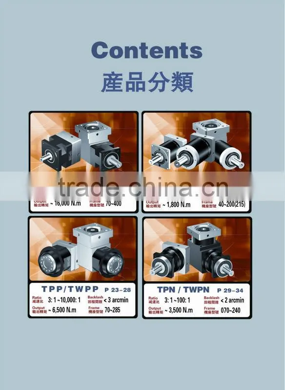 In-line Plantary Gearbox for Servo motors