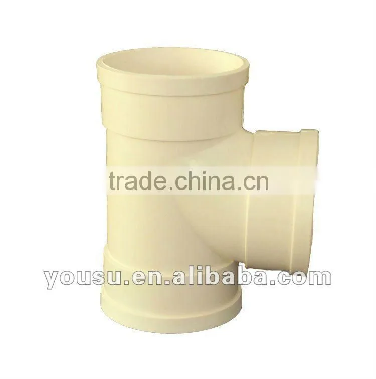 32mm double tee for pvc drain pipe fittings