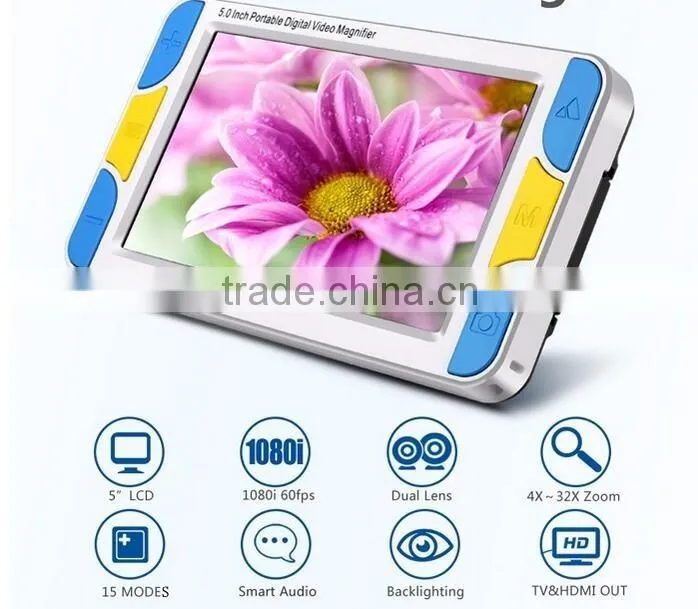 5.0-inch Handhold Portable visually impaired video magnifier
