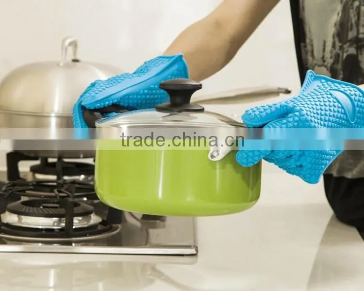 2016 Hot selling kitchen golve/heat resistant oven silicone glove