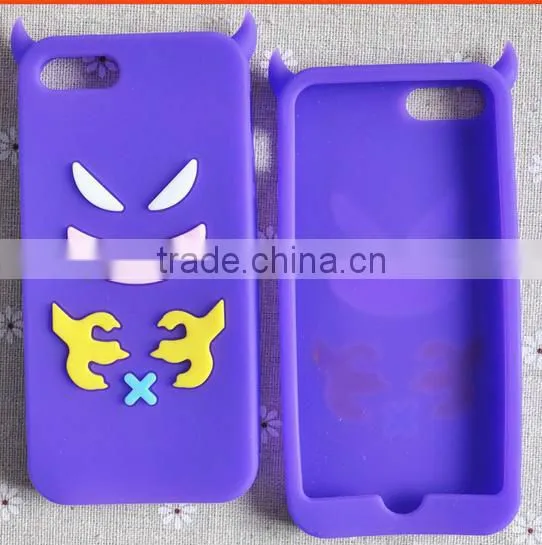 Hot sale rabbit ear silicone mobile phone case