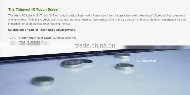 Infrared Touch Screen Frame IR Touch Kit PQ Labs G4S