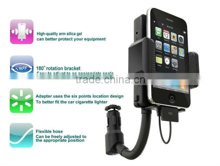 mini fm transmitter car kit with cell phone holder mp3 toy car