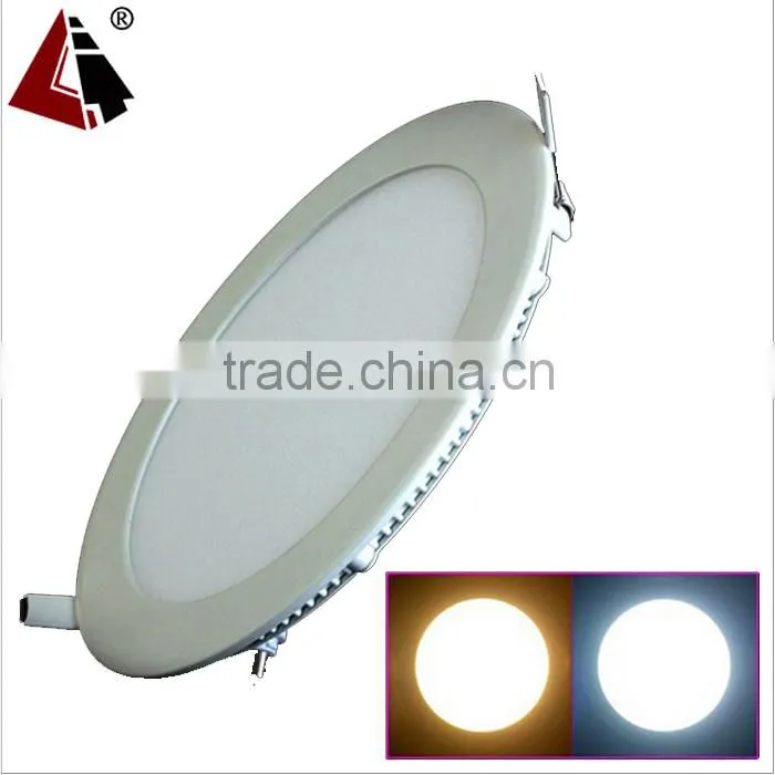 China smd recessed round led panel,6w 12w 18w slim round led panel light
