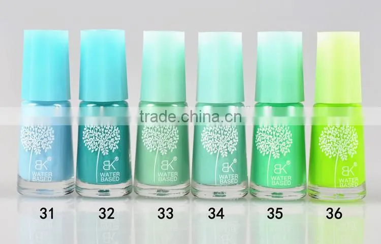 7ml 60color Water based peel off nail polish non-toxic easy use