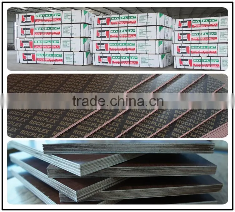 linyi 18mm pp film ply wood , plastic plywood shuttering