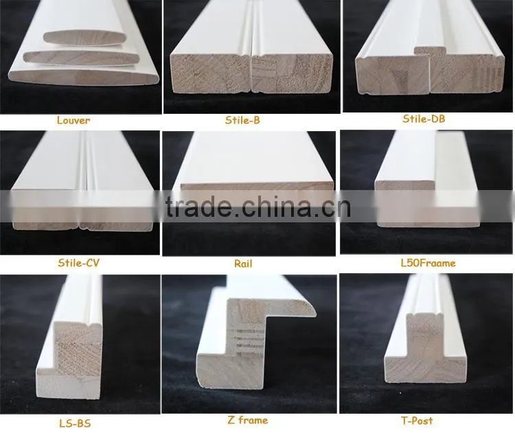 Fast deliver hardwood wood shutter components