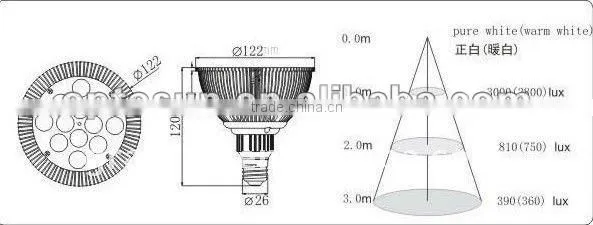 12V AC/DC mr16 lamp spotlight fixture 5W CE/RoHS Approval