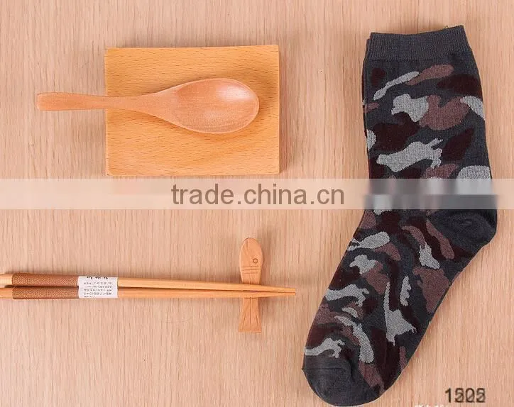 high quality thick custom colorful camo warm cotton socks