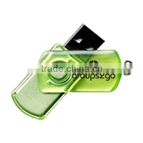 Transparent rotary clip 512MB usb flash drive