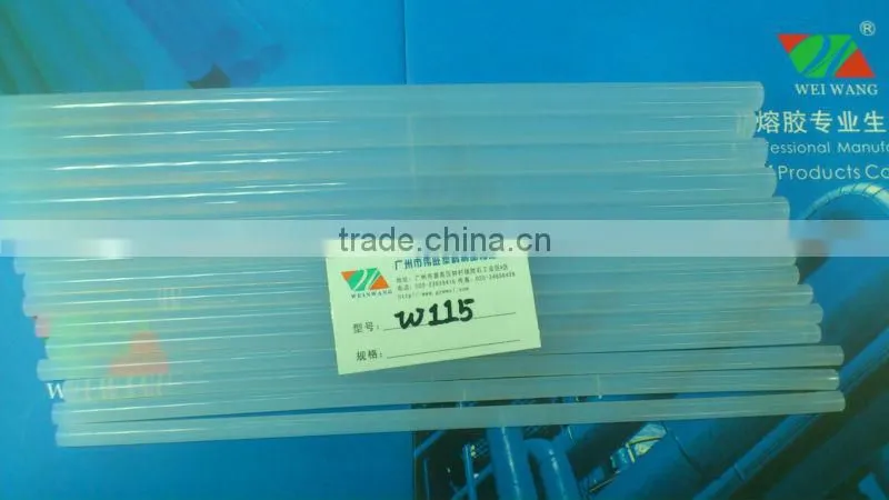 W115 clear hot-melt glue stick for packing